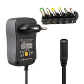 Powermaster 3-12V 1 Amper Ayarlı Switch Mode Adaptör Otomatik Kesme Özellikli Kademeli Çok Uçlu Led Göstergeli - 1