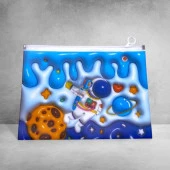 Unick Color 3D Astronot A4 Kilitli Dosya 1 Adet - 4