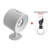 Led RGB Çift Taraflı Şarjlı Kumandalı Duvar Aplik Aydınlatması Beyaz - 1