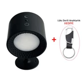 Led RGB Çift Taraflı Şarjlı Kumandalı Duvar Aplik Aydınlatması Siyah - 1