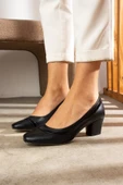 Albishoes Kadın Alçak Ökçe Topuklu 5,5 cm Günlük Abiye Kadın Topuklu Ayakkabı (36-44) - 2
