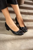 Albishoes Kadın Alçak Ökçe Topuklu 5,5 cm Stiletto Taşlı Abiye Kadın Topuklu Ayakkabı (36-44) - 1