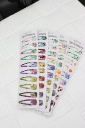 Çıtçıt Toka Karışık Desenli Çıtçıt Toka 10 Adet thumbnail 7