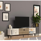 SOLE TV ÜNİTESİ BEYAZ CEVİZ - 2