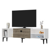 SOLE TV ÜNİTESİ BEYAZ CEVİZ - 5