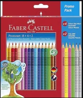 Faber-Castell Promoset 18+4+2 24 renk Kuru Boya Kalem Seti - 1