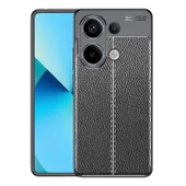 Gpack Xiaomi Redmi Note 13 Pro 4G Kılıf Niss Silikon Kamera Korumalı Deri Görünümlü thumbnail 1