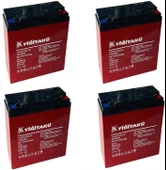 Yigit Aku 12 V 24 Ah Jel Elektrikli Bisiklet Akusu 4 Lu Set  1 Yıl Garantılı - 1