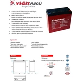 Yigit Aku 12 V 24 Ah Jel Elektrikli Bisiklet Akusu 4 Lu Set  1 Yıl Garantılı - 4