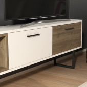 ENNA TV ÜNİTESİ BEYAZ CEVİZ - 4