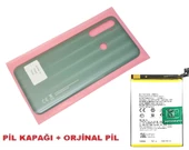 Tkgz Oppo Realme 6İ Arka Pil Batarya Kapağı + PİL (CAM) YEŞİL - 1