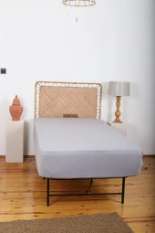 Tek Kişilik %100 Pamuklu Lastikli Çarşaf - 1