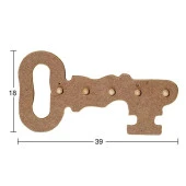 Hobi-Art Boyanabilir Ahşap Anahtarlık Obje A 028 - 1