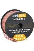 Hepa Merz HPS-2250 Bakır Ses Hoparlör Kablosu 2x2.5 mm 100 Mt. thumbnail 2