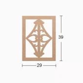 Hobi-Art DS 39 Boyanabilir Ahşap Duvar Süsü - 1