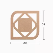 Hobi-Art DS 16 Boyanabilir Dekoratif Ahşap Duvar Süsü - 1