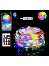 Televizyon Arkası 10 Metre Bluetooth Telefon Kontrollü Smart Şerit Led Sese Duyarlı Kumandalı - 6
