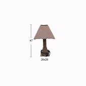 Hobi-Art F 738 Boyanabilir Ahşap Abajur - 1