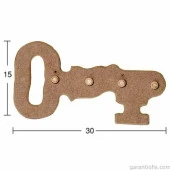 Hobi-Art Boyanabilir Ahşap Anahtarlık Obje A 029 - 1