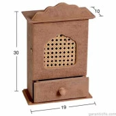 Hobi-Art Boyanabilir Ahşap Anahtarlık Obje A 027 - 1