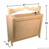 Hobi-Art G 123 Boyanabilir Ahşap Gazetelik Obje - 1