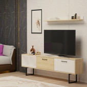 ENNA TV ÜNİTESİ SAFİRMEŞE BEYAZ - 6