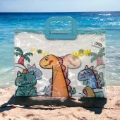 Unick Color Şeffaf Saplı Fermuarlı Dosya 28X36 Cm 1 Adet - 3