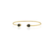 Kadir Jewellery 22 Ayar Altın Kaplama El İşçiliği Zirkon Taşlı Kadın Charm Bileklik - 8