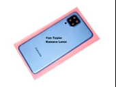 Samsung Galaxy M22 KASA Full Arka Pil Batarya Kapağı Mavi - 1