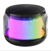 Bluetooth Hoparlör S-300 Şeffaf Camlı Renkli 5 Watt Taşınabilir Magicvoice - 1