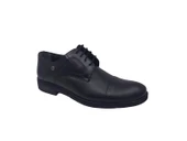 Zerhan 303 Erkek Siyah Bağcıklı Hakiki Deri Klasik Hafif Ayakkabı thumbnail 7