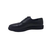 Zerhan 210 Erkek Siyah Bağcıklı Hakiki Deri Casual Ayakkabı thumbnail 3