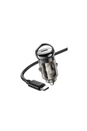 Qpen Z53 PD 30W Type-C to Lightning Araç Şarjı thumbnail 1