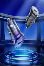 Qpen Z53 PD 30W Type-C to Lightning Araç Şarjı thumbnail 4