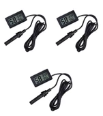 3 Adet Dijital Ekran Sıcaklık Ve Nem Ölçer - Termometre Higrometre Kuluçka - 1