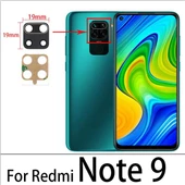 Tkgz Xiaomi Redmi NOTE 9 Arka Kamera Camı Lens Yapışkanlı - 1