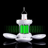 Solar Panelli Şarjlı 5'li Katlanabilir Acil Durum Kamp Lambası Powermaster - 4