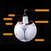 Solar Panelli Şarjlı 5'li Katlanabilir Acil Durum Kamp Lambası Powermaster - 3
