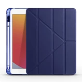 Apple iPad 9.7 2017 (5.Nesil) Kılıf Zore Tri Folding Kalem Bölmeli Standlı Kılıf - 6
