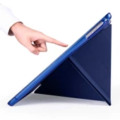 Apple iPad 9.7 2017 (5.Nesil) Kılıf Zore Tri Folding Kalem Bölmeli Standlı Kılıf - 2