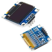 128x64 0.96 İnch I2C Oled Grafik Lcd Ekran 4 Pin(Mavi-Sarı) thumbnail 2