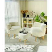 Çay Seti İkili Koltuk Berjer Ve Puf Takımı (salon, Balkon, Ofis) 3 Lü Takım - 1