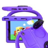 Apple iPad 10.2 (9.Nesil) Zore Wheel Car Tekerlek Standlı Tablet Eva Silikon Kılıf - 3