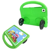 Galaxy Tab A7 10.4 T500 2020 Zore Wheel Car Tekerlek Standlı Tablet Eva Silikon Kılıf - 2