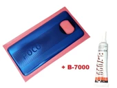 Tkgz Xiaomi POCO X3 / Poco X3 NFC Arka Kapak Batarya Pil Kapağı (CAM+B-7000) MAVİ - 1
