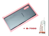 Tkgz Samsung Galaxy NOTE 10 PLUS Arka Pil Batarya Kapağı (CAM+B-7000) SİYAH - 1