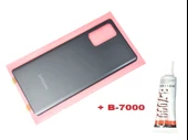 Tkgz Samsung Galaxy Note 20 Arka Pil Batarya Kapağı (CAM+B-7000) SİYAH thumbnail 1