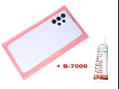 Tkgz Samsung Galaxy A52 A525 Arka Pil Batarya Kapağı (FULL Kamera Lensli+B-7000) MAVİ - 1