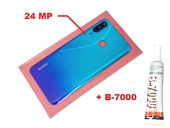Huawei Uyumlu P30 Lite Arka Pil Batarya Kapağı (Kamera Lensli 24 MP CAM+B-7000) MAVİ thumbnail 1