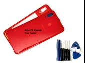 Tkgz Samsung Galaxy A20 (A205) FULL ORJ KASA Kasa Arka Pil Batarya Kapağı (TAMİR SETİ) KIRMIZI - 1